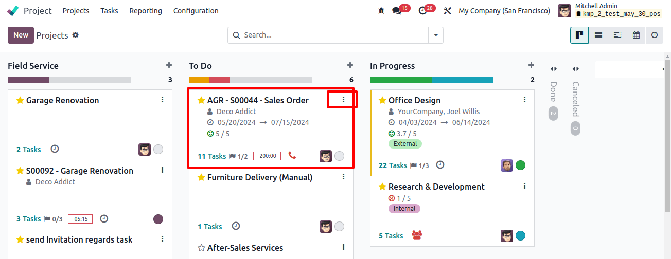 Odoo Project Management